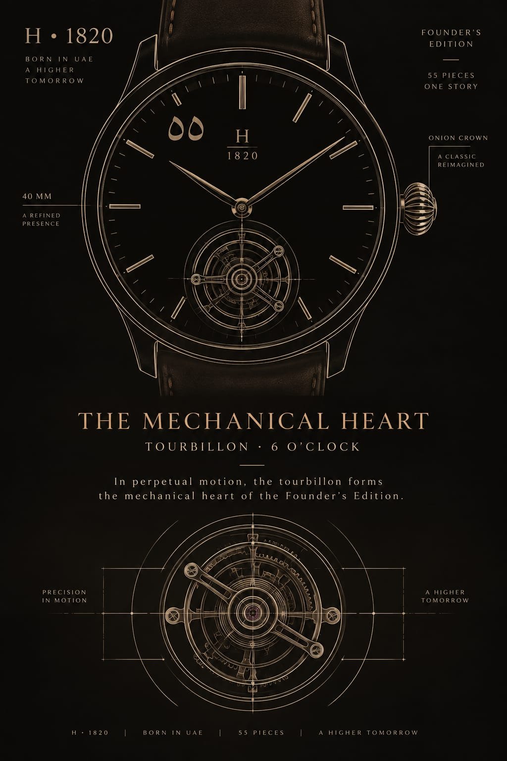 Luxury H 1820 Automatic Watch
